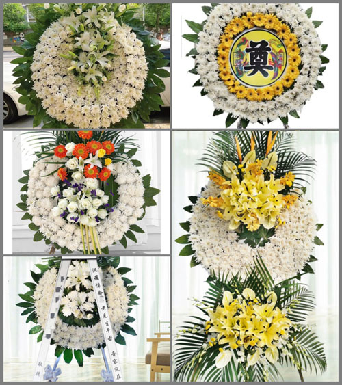 云南昆明五华区沙朗街道大村社区花圈速递